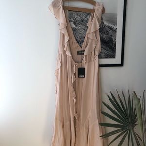 Reformation Paradise Dress in Champagne